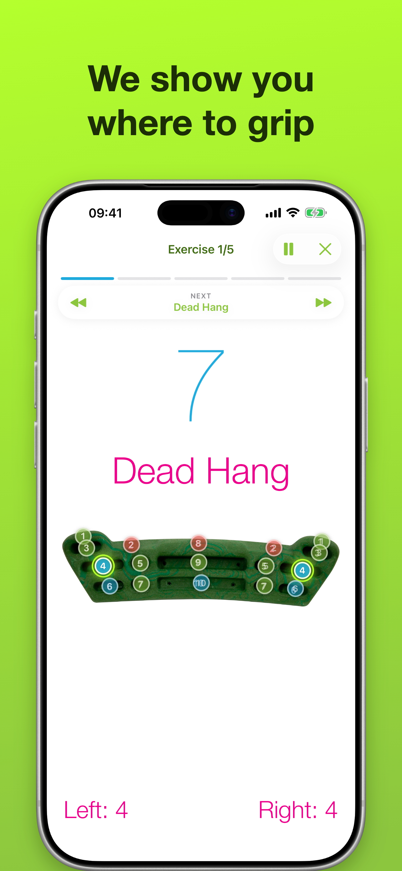 Boulder Trainer app screenshot